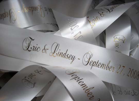 Personalized Satin Ribbon